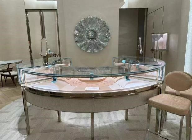 Stainless steel interiors and exteriors of famous stores
