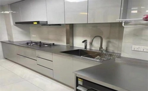 Stainless Steel Kitchen Cabinets and Countertops