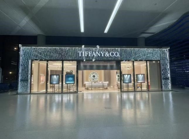 Stainless steel interiors and exteriors of famous stores