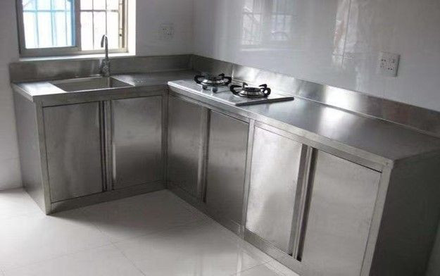 Stainless Steel Kitchen Cabinets and Countertops
