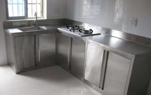 Stainless Steel Kitchen Cabinets and Countertops